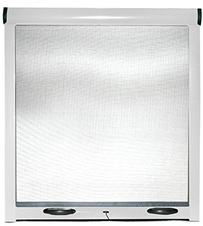 EASY UP Reduzierbares Insektenschutzrollo für vertikales Fenster Weiß 80x170 cm