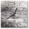 DEQORI Glasuhr | 30x30 cm | Motiv Detailansicht: Holzbrett | ausgefallene leise Design Uhr aus Glas | Wanduhr für Wohnzimmer & Küche | Moderne Hingucker Uhr für die Wand