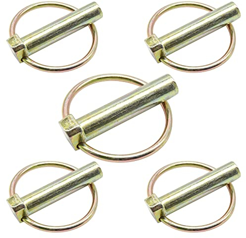 CEEYSEE Lot de 5 goupilles de connexion pivotantes pour voiture, remorques, tout-terrain, camions, tondeuses, tracteurs (Ø11 x 47 mm)