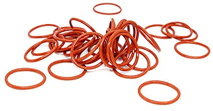 15PCS Rotes Silizium O-Ring Silikon VMQ 1.5mm Stärke O Ring Dichtung Ring Unterlegscheibe,29x26x1.5mm