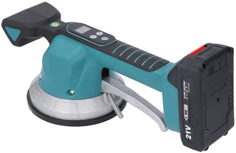 Dispositif de Vibration de Tuile avec Vitesse Réglable 10 Vitesses, Machine de Carreleur, Vibrateur de Tuile avec Tasse d'Aspiration et Affichage Numérique