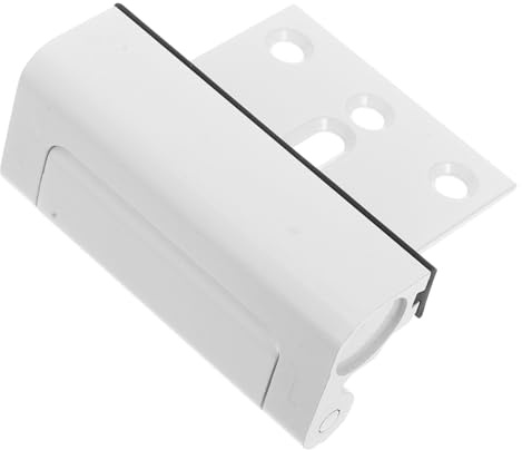 Sewroro Cerradura de Seguridad para Puerta Interior Pestillo a Prueba de Niños Aleación de Aluminio Blanco con Tornillos Refuerzo para Hogar Instalación Rápida