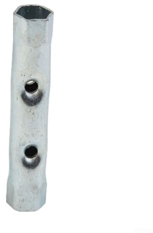 Juego de llaves de tubo métricas de 8 mm y 17 mm, llave tubular de doble extremo para reparación de automóviles y fontanería, hecha de acero al carbono con acabado recubierto de zinc