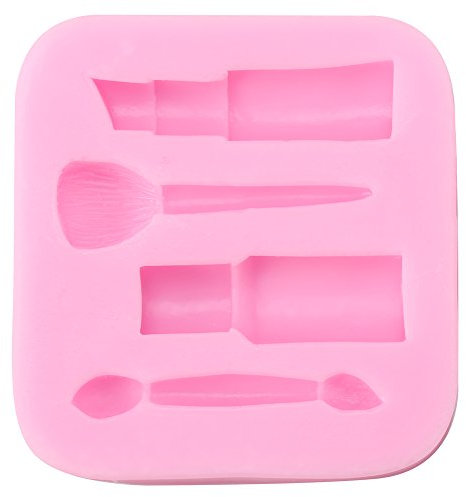 Makeup Moulds for Cake Decorating，DIY 3D Silicone Fondant Cake Mold Creative Baking Chocolate Sugarcraft Mould Decorating Tool