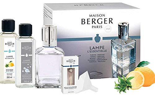 Lampe Berger – Lampada profumata – Essentielle Carree – Set Regalo
