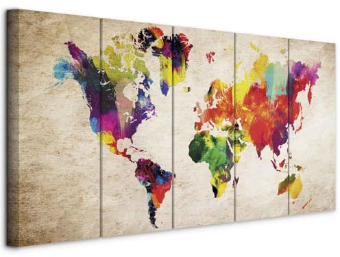 murando - Quadro Acustico 5 pezzi schiuma acustica Quadri Moderni Grandi - Camera da Letto Matrimoniale - Stampa su Tela - Pannelli Fonoassorbenti Decorativi - Fonoassorbente Acustiche