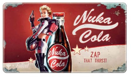 Ultra PRO - Fallout Holofoil Playmat - Nuka Cola Pinup - for Magic: The Gathering, Limited Edition Collectible Trading Tabletop Gaming Essentials Accessory Supplies