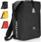 LOFERMA Fahrradtasche 18L – wasserdichte Gepäckträgertasche & Rucksack zum Umhängen | Ideal für Pendler, Touren & Alltag | Reflektierende Details & Robuste Verarbeitung (Schwarz)