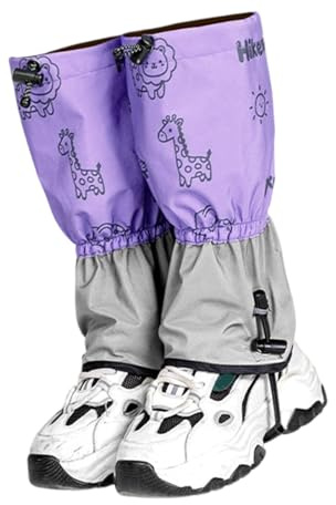 BULAIDAI Kids Sand Resistant for Winter Outdoor Activity Keep Feet Warm Dry and Protective with Nonslip Design Child Gaiters