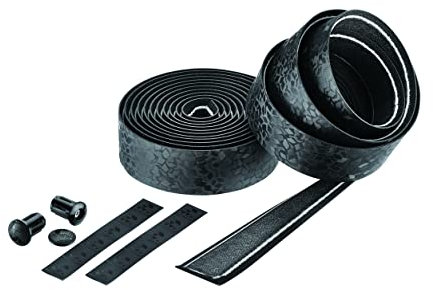 CICLOVATION Premium Lenkerband mit Leder-Touch, 3,0 mm, schwarzer Diamant für Rennrad