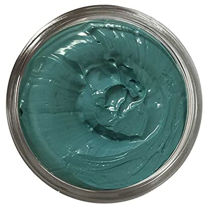 Famaco 50ml Blue Turquoise Leather Deluxe Cream Polish for Boot and Shoe with Application Sponge - Long Lasting Shine Protector Kit for Boots and Shoes