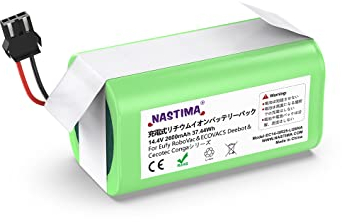 NASTIMA 14.4V 2600mAh Batería de Repuesto Compatible con Conga Excellence 1090 990 950 1790 1990 2290 Ecovacs Deebot N79 N79S DN622 RoboVac 11 11S 30 35C y IKOHS Netbot S14 S15