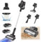 YouseaHome 21V Akku-Staubsauger mit 2x3000mAh Akkus, 15Kpa Akku Handstaubsauger Tragbarer Stabstaubsauger, Leichter Staubsauger für Hartböden, Teppiche, Tierhaare, Hepa-Filterung, Led-Licht
