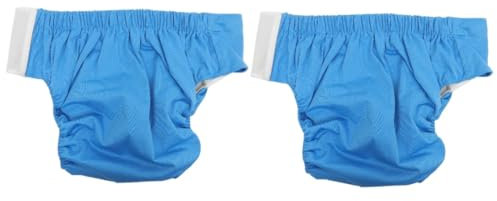 Healeved 2St Windeln für Erwachsene Stoffwindel Taschenwindeln inkontinenzauflage inkontinenz einlagen Urinalhose aus Stoff für ältere Menschen Reisewindel für Erwachsene PUL， Blue