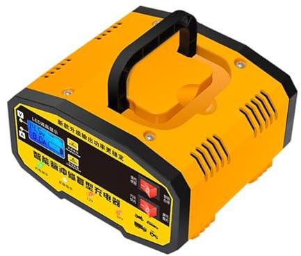 Cargador para Batería de 12V,Cargador de Batería de Mantenimiento para 12V y 24V | Mantenedor De Pulso con Pantalla LCD - para Carro de Golf, Camión, SUV, Sedán, Motocicleta, Exterior