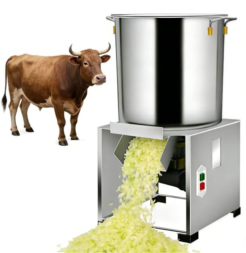 WEIMILOR Petit Robot de Cuisine Domestique pour volailles, Construction Robuste en Acier Inoxydable, Hache Divers légumes, idéal pour Les fermes, l'élevage et Les ranchs, Amovible