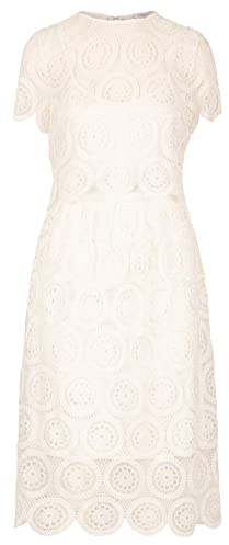 ApartFashion Vestido de Encaje, Beige, 46 para Mujer