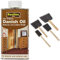 Rustins Danish Oil 250ml & PBRUSHPACK Foam Brushes