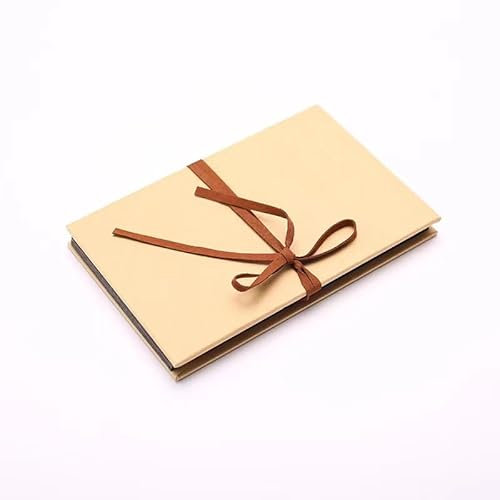 Folding Page Photo Album. Paste Style Handmade DIY Photo Album (5.9 * 8.3 inches, Kraft Paper Inner Page)