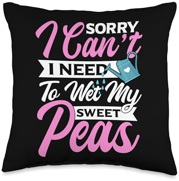 Sweat Pea Flower Accessories Seeds for Planting Sweat Peas Throw Pillow