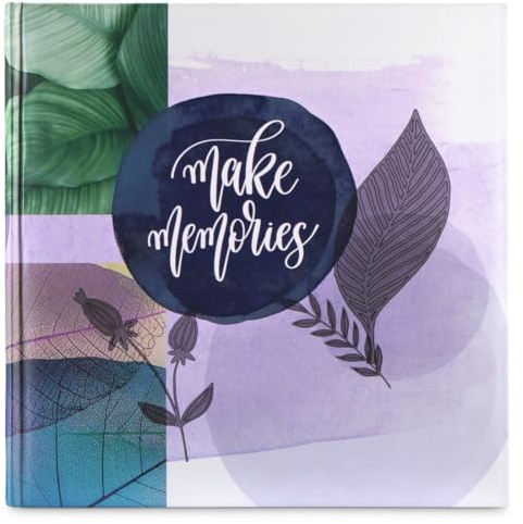 Hama Fotoalbum Nature (Jumbo Album zum Selbstgestalten, Photo Album zum Einkleben, 80 weiße Seiten, Fotobuch 30x30 cm, mit Pergamin Schutzseiten, laminiert, unterfüttert)