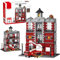 City Fire Station Building Set with Fire Truck, Street View Building Blocks Kit STEM Toys, Creative Present for Adults Kids(1823 Pieces)