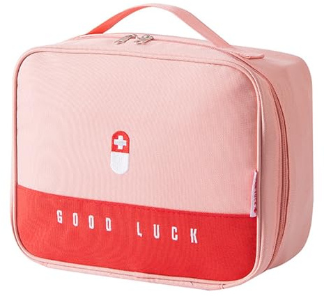 ZWTPGKRD Bolsas de medicina de viaje de gran capacidad, organizadores de almacenamiento médico, bolsa de trauma, impermeable, bolsa de píldoras, botella de gran capacidad, organizadores médicos, b