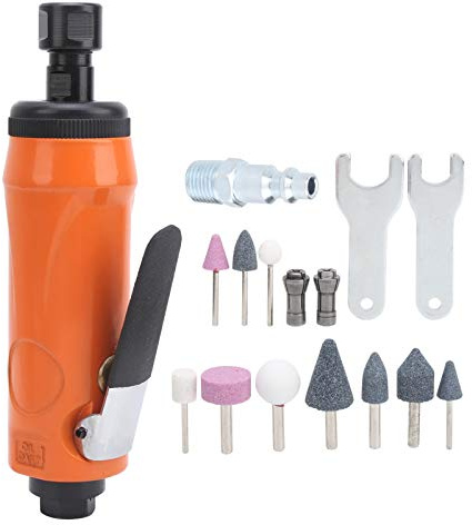 Engalletadora Amoladora Neumática Pequeña de Mano, Modelo Recta Angular 0.62Mpa - Compacta y Ligera, Alta Velocidad de 20000rpm para Pulido y Grabado Preciso en Moldes y Metal (Estilo