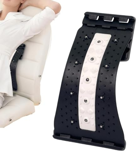 Estirador Espalda Lumbar - 4 Niveles Ajustables Y Ergonómico | Tabla Para Crujir Espalda,Para Silla De Oficina, Gimnasio, Hogar, Coche, Esterilla De Yoga, Sofá Y Diván