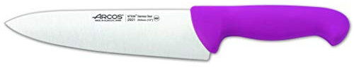 Arcos Couteau de Chef Professionnel - Lame Acier Inoxydable Nitrum 20 cm - Durabilité et Coupe Supérieure - Manche Polypropylène - Série 2900