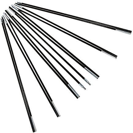 Camping Zeltstangen Flexibel, Zeltstangen Kit Glasfaserstange, Zeltstangen Ersatz für Camping Wandern 2 Sets 7 Sektionen
