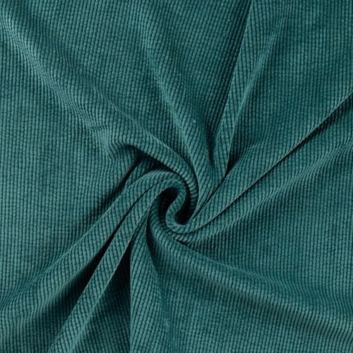 Tissus et Nappes Westeel - manchestertyg - av 50 cm - 7 färger 330g/m2 för möbelgobelänger, bananväskor, klänningar, soffor (blågrön)