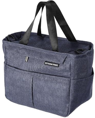 Susoso 7L Kühltasche, Mittagessen Tasche Picknicktasche Isolierte Lunchtasche Leistungsstarke Isolierung Spritzwassergeschützt für die Arbeit 23x15x20cm Marineblau