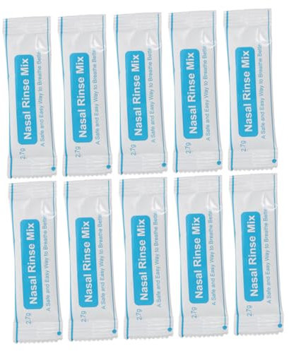 Nasal Rinse Salt Sachets 80Pcs, Iodine Free Instant Nose Cleaning Mix
