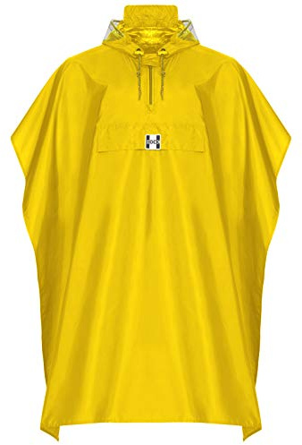 HOCK Poncho de lluvia para mujer y hombre, poncho para la lluvia para bicicleta, 100% resistente al agua, poncho para la lluvia para festivales, ropa de lluvia para senderismo