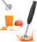RISVOWO Pürierstab, Stabmixer Elektrischer, multifunktional, 400W Pürierstab Edelstahl, Turbo-Funktion für Babynahrung, Suppe, Smoothies, Püree, Sauce hand blender (Schwarz)