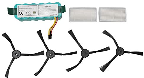 Topyond 3500 MAh Kehrmaschine, NiMH-Akku, Seitenbürste Und Filter-Set, Umweltfreundlicher Ersatz, Kompatibel Mit CR120, CR121, CR540, Schutz vor Spannungsfehlern