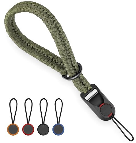 Sunya Kamera Handschlaufe mit Schnellverschluss. Verstellbarer Kameragurt für verschiedene Handgelenke, Ultraleichtes Gewicht Paracord Band Handgelenkschlaufe für DSLR