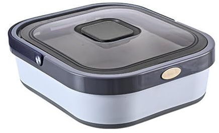 Contenedor de comida para mascotas, contenedor hermético plegable de 10 kg para almacenamiento de alimentos para gatos y perros | Caja plegable de almacenamiento de alimentos para perros con tapa para