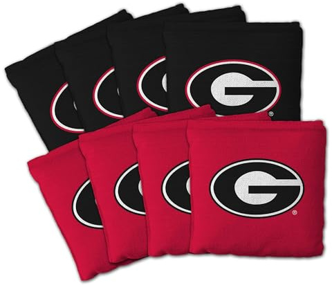 YouTheFan NCAA Georgia Bulldogs Set of 8 Cornhole Bags
