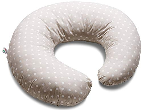 Italbaby 050.4605-03 cuscino per allattamento pois tortora