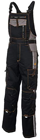 KG Latzhose ARDON H9105 SCHWARZ Arbeitslatzhose Herrenlatzhose Sicherheitshose Hose Arbeitshose Kombihose (52)