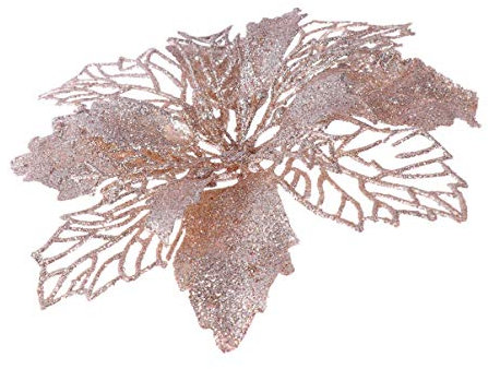 Toyvian 12 stücke weihnachtsblume weihnachtssterne Glitter weihnachtsstern künstliche weihnachtsstern Weihnachtsbaum Ornamente weihnachtsschmuck ()