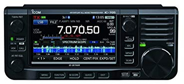 ICOM IC-705 - Ricetrasmettitore 0/30-50/144/430 MHZ 10W DSTAR Nero per Appassionati di Radio e Professionisti del Settore