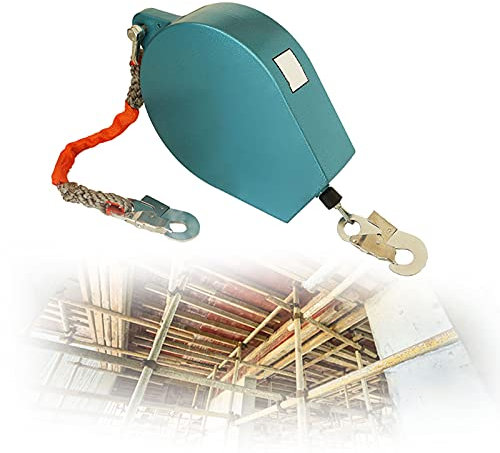 LXX Anticaduta di Tipo Retrattile, Cavi di Sicurezza Retrattili con Gancio in Acciaio, Cordino Retrattile Adatto per Lavori Aerei, Dispositivo Anticaduta per Tetto, Caricare: 300kg
