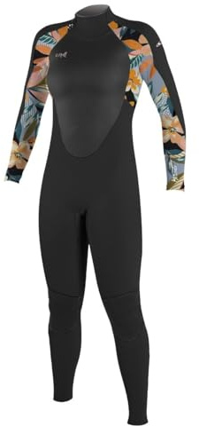 O'Neill Damen Neoprenanzug Wms Epic 4/3 Back Zip Full HW5 BLK/DEMIFLOR/BLK 6T