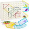VingaHouse Montessori Spielzeug ab 3 4 5 6 Jahre -Geobrett- Geoboard Holz - Förderung des räumlichen Denkens und der Vorstellungskraft - EIN glückliches Geschenk für Kinder im Alter von 3+ Jahren