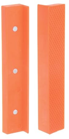 sourcing map Ganasce magnetiche da 15,2 cm, con scanalature in morbido nylon, protezione multiuso per la lavorazione del legno e la creazione di gioielli idraulici, giallo