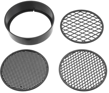 Mikiuly Setaccio Giardino,Setaccio da Giardino in Plastica,Setaccio da Giardino Rotondo,4 in 1 Setaccio Rotondo,Setaccio per Terreno,per sementi,Terra,Compost,Pietre,Erbacce,Nero