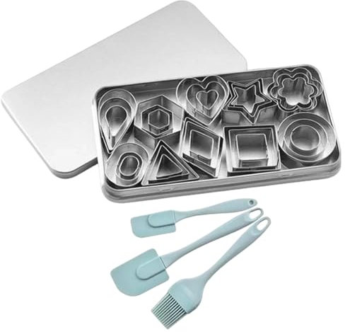 Cutter Di Biscotti - Stampi In Metallo | 30x Stampo Per Torta | Maker Per Pasticceria In Acciaio Inossidabile Stampi Da Dessert In Lavastoviglie Per Le Riunioni Della Scuola Per Matrimoni Per Snack Di